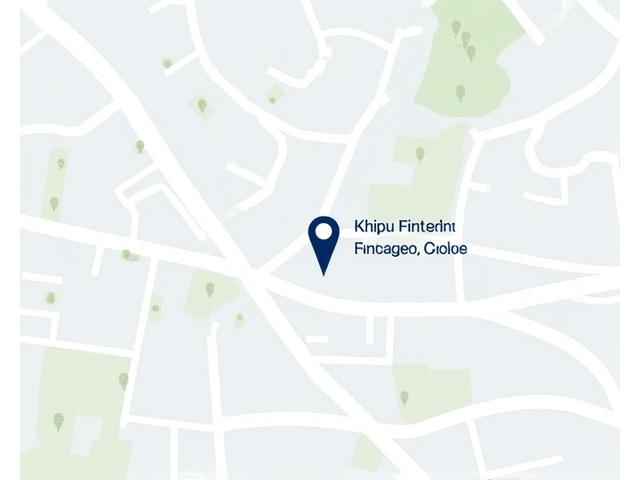 Mapa mostrando la ubicación de Khipu FinTech en Santiago, Chile
